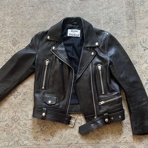 Acne Studios Leather Biker Jacket
